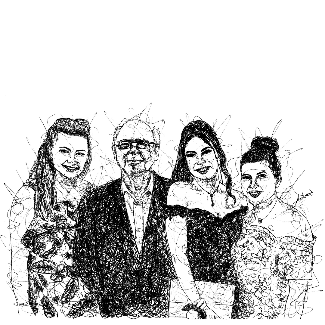 Family & Friends Custom Portrait Drawing from Photo