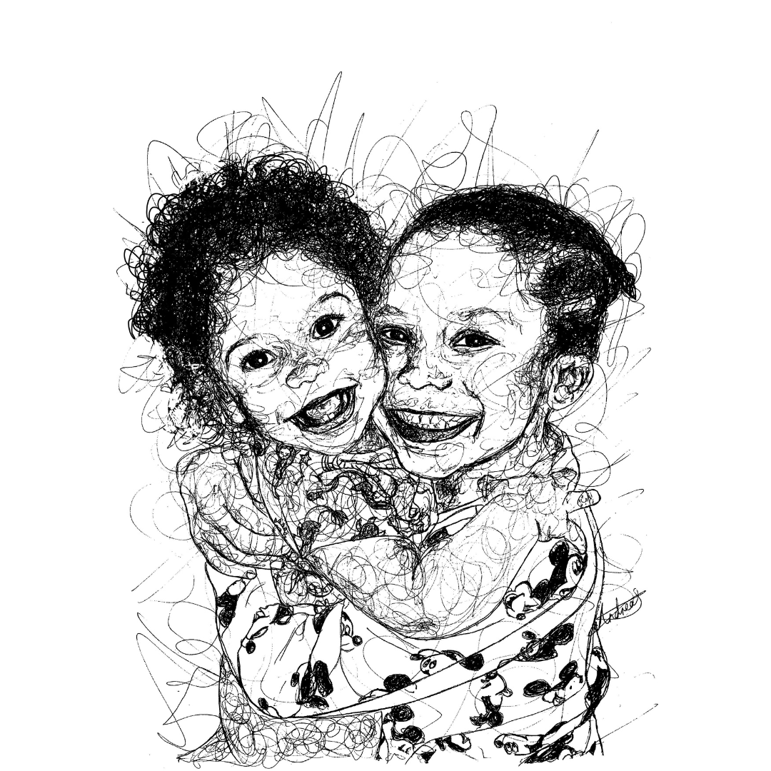 Family & Friends Custom Portrait Drawing from Photo